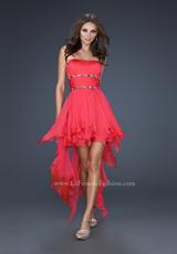 La Femme 15087.  Available in Black, Coral, Hot Pink, Jungle Green, Lavender, Navy, Papaya, Plum, Sapphire Blue, Teal, Watermelon, White, Yellow